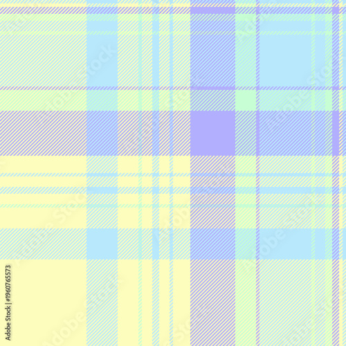 Table cloth background pattern tartan, jersey fabric check seamless. Scottish textile vector texture plaid in light and indigo colors.