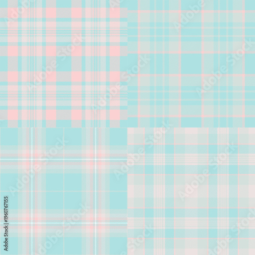 Plaid pack developed for branding refresh. Birthday tartan designs add festive charm. Vector files support updates.