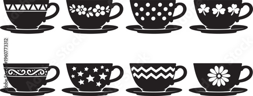 Teacup Silhouette Vector Designs