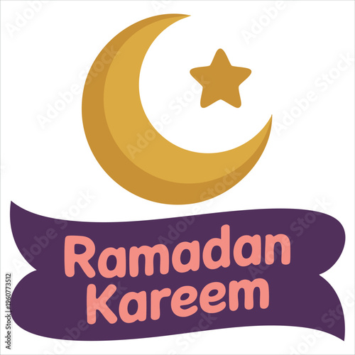 Vintage Icon Design For Ramadan And Islamic Eid Celebrations Isolated Vector Illustration On White Background