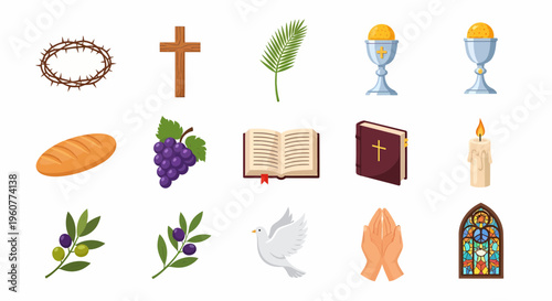 Christianity Religious Symbols and Icons.