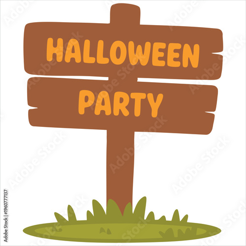 Empty Rustic Wooden Board Sign Ready for Custom Inscription and Text isolated vector illustration on white background