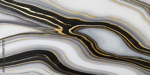 An abstract art wallpaper featuring a close up of liquid blue and gold textures flowing in a wavy pattern over a stone backdrop with silver metal design elements