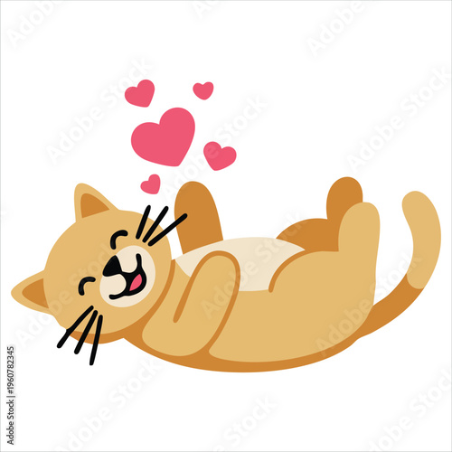 Happy International Cat Day Vector Image isolated vector illustration on white background