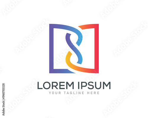 book design letter bb logo template