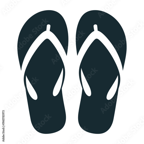 Vector of a pair of flip flops