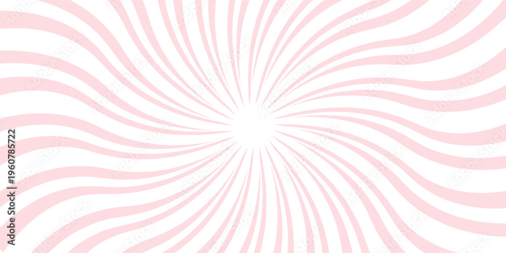 Fototapeta premium Candy color sunburst background. Swirling radial ice cream background. Swirl candy background,eps.10