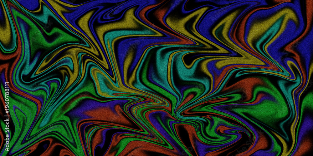Fototapeta premium Hypnotic swirls of vibrant colors creating a mesmerizing abstract fluid pattern.