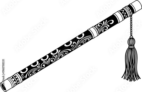 Decorative oud instrument with tassel