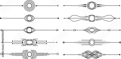 Collection of various metalwork designs and patterns