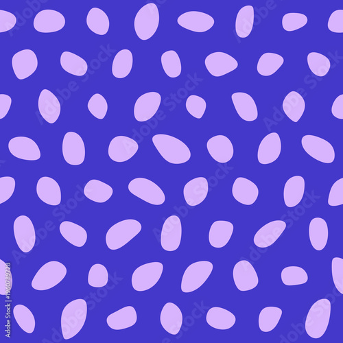 Seamless pattern with Pebbles - Abstract Violet Pebble Art