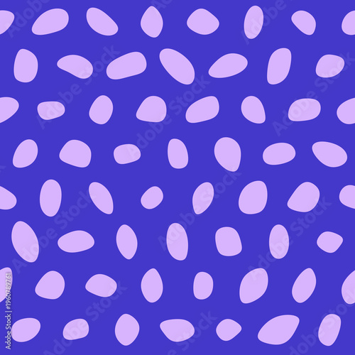 Seamless pattern with Pebbles - Abstract Violet Pebble Art