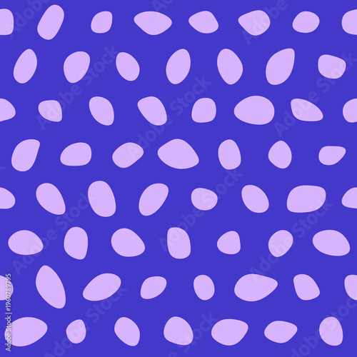 Seamless pattern with Pebbles - Abstract Violet Pebble Art