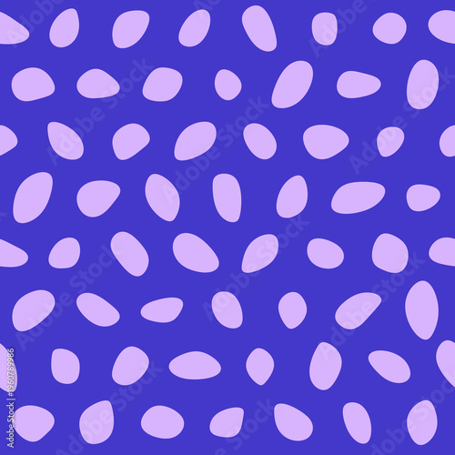 Seamless pattern with Pebbles - Abstract Violet Pebble Art