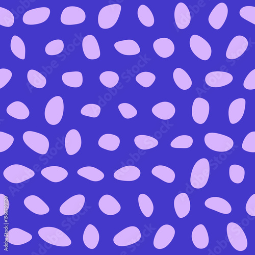 Seamless pattern with Pebbles - Abstract Violet Pebble Art