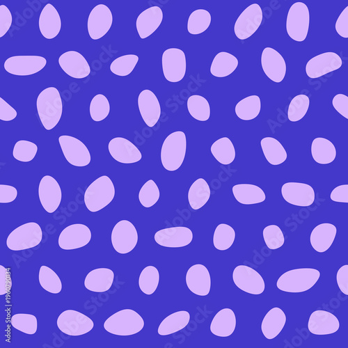 Seamless pattern with Pebbles - Abstract Violet Pebble Art