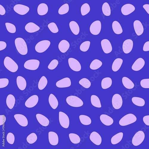 Seamless pattern with Pebbles - Abstract Violet Pebble Art