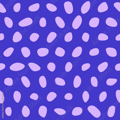 Seamless pattern with Pebbles - Abstract Violet Pebble Art