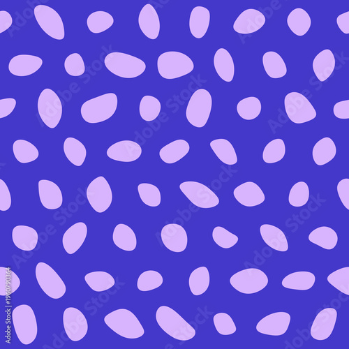 Seamless pattern with Pebbles - Abstract Violet Pebble Art