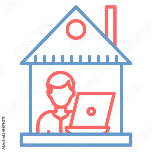 Work From Home Vector Icon