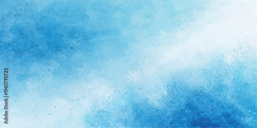 Abstract blue grunge background with a vintage paper texture and aged paint pattern on a rough cold surface for a retro wallpaper backdrop