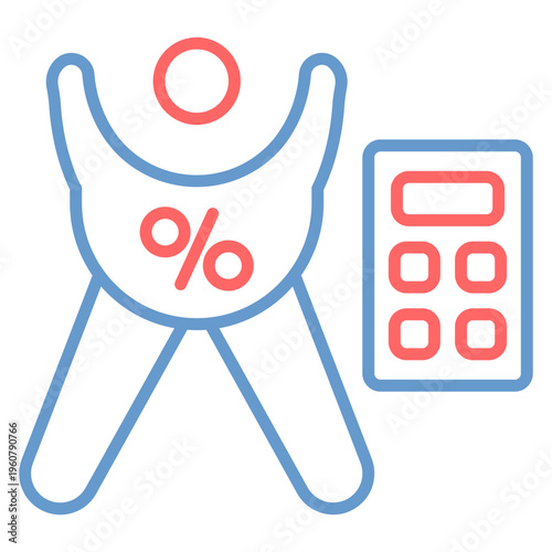 Body Fat Percentage Vector Icon
