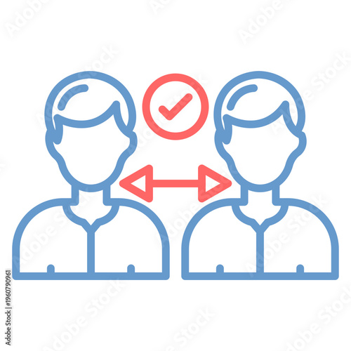 Social Distancing Vector Icon