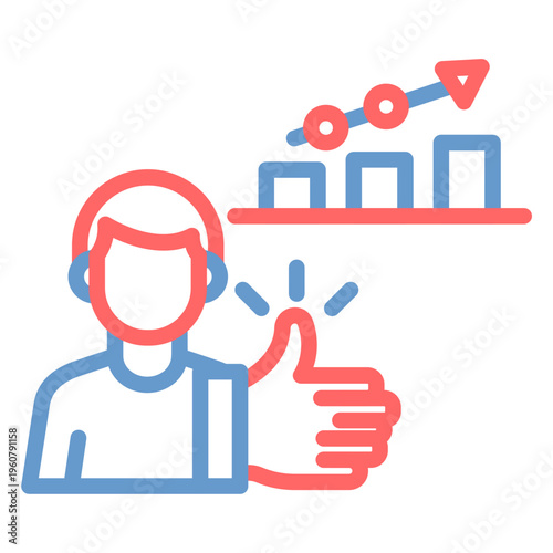 Customer Behavior Vector Icon