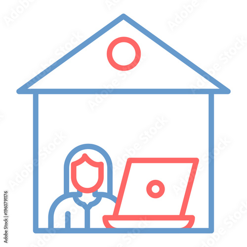 Remote Job Vector Icon