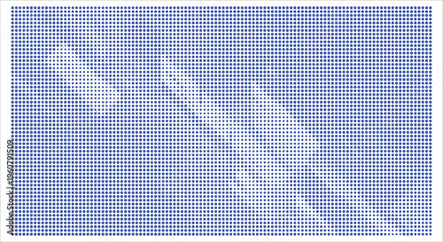 A blue halftone pattern of a womans face