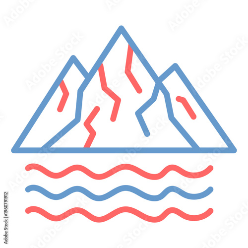 Glaciers Vector Icon