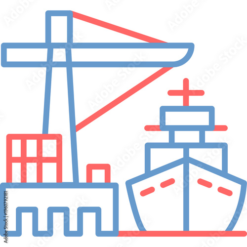 Port Of Call Vector Icon