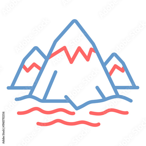 Ice Caps Vector Icon