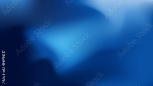 Gradient blue abstract background. Blue wallpaper with mesh blur. Soft curve and smooth lighting