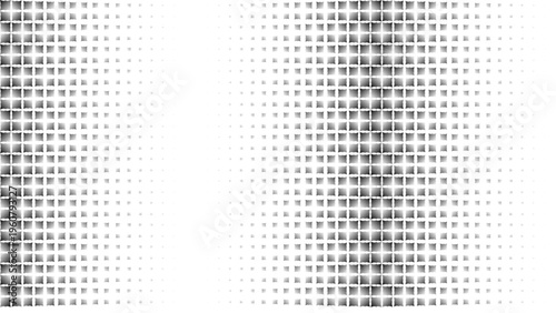 Halftone pattern with a bold central vertical alignment, abstract geometric background, monochrome texture