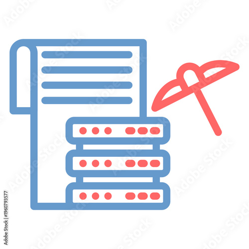 Data Mining Vector Icon