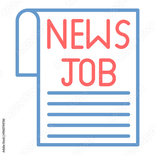 Newspaper Ad Vector Icon