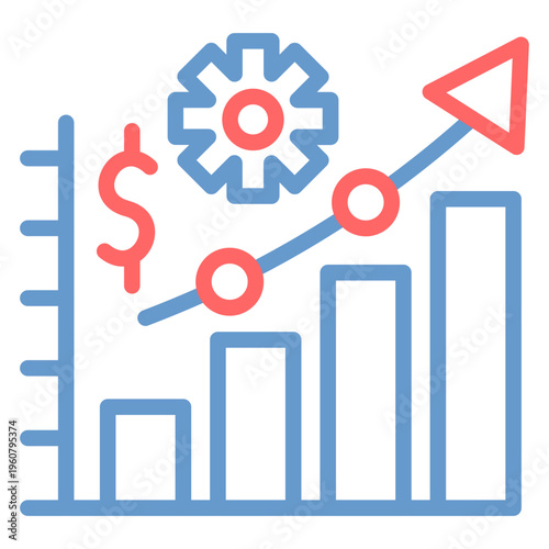 Growth Metrics Vector Icon