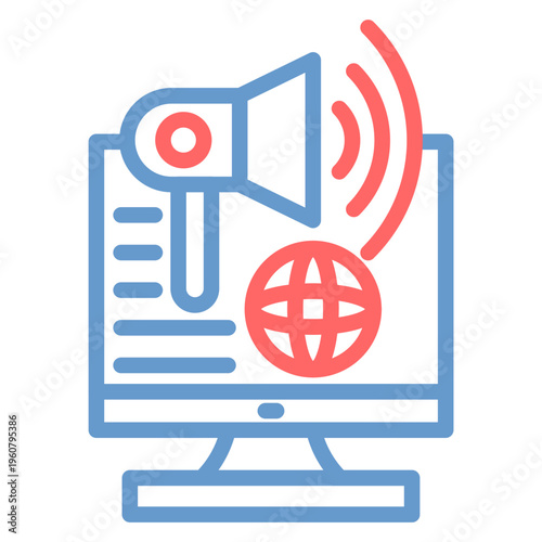 Marketing Attribution Vector Icon