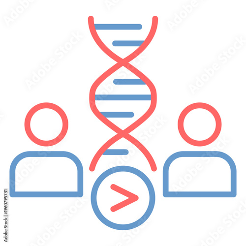 Genetic Comparation Vector Icon