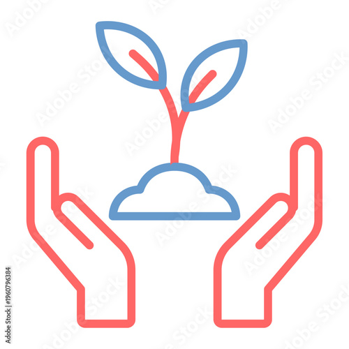 Material Grown Vector Icon