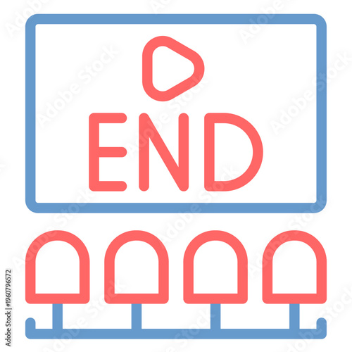 End Credits Vector Icon