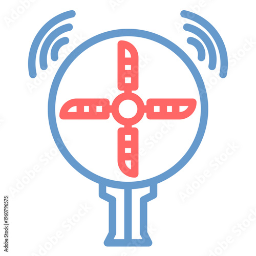 Fan Screening Vector Icon