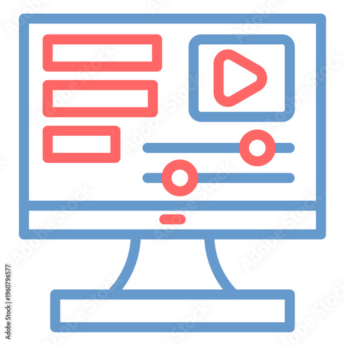 Editing Timeline Vector Icon