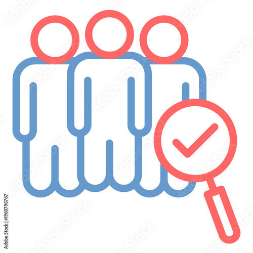 Press Screening Vector Icon