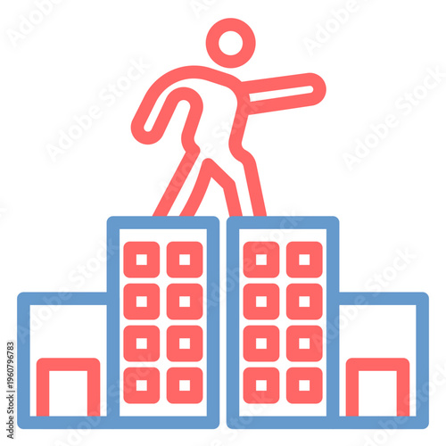 Stunt Performer Vector Icon