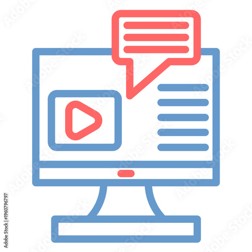 Subtitles Vector Icon