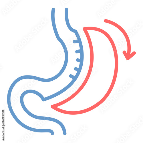 Bariatric Surgery Vector Icon