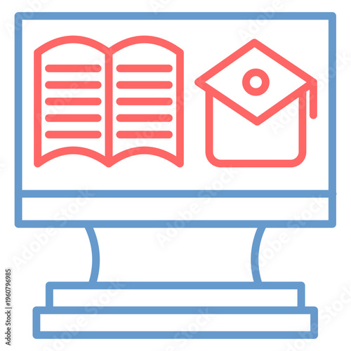 Online Education Vector Icon