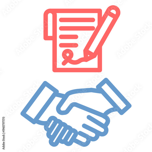 Contract Signing Vector Icon